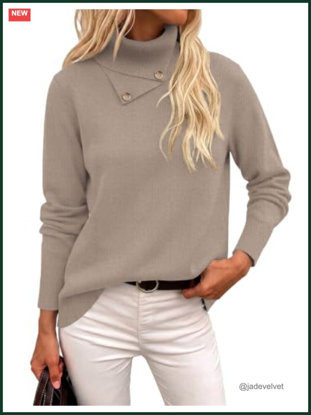 Women's Turtleneck Sweater Pullover Fall Winter Knit Long Sleeve Cozy Warm